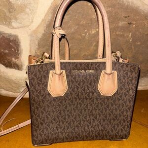 Michael Kors Signature Brown Satchel